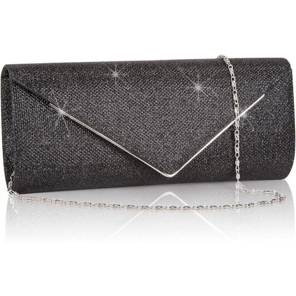 ❤️Clutch Purses for Women, Sparkling Envelope Evening Bag with  Detachable Chain